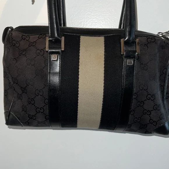 Authentic Gucci Shoulder Bag Navy Blue - Picture 6 of 6